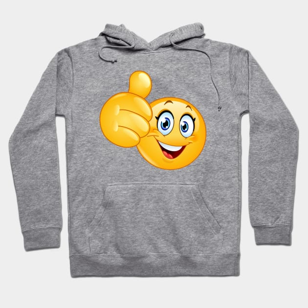 Thumb Up Female emoticon Hoodie by DigiToonsTreasures